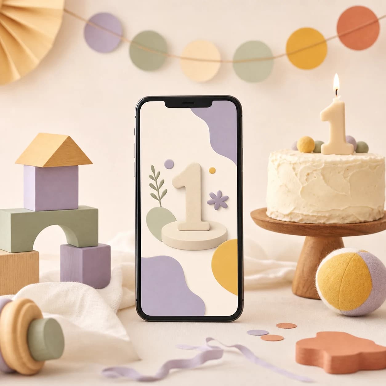 아진 첫 생일 초대장 샘플
